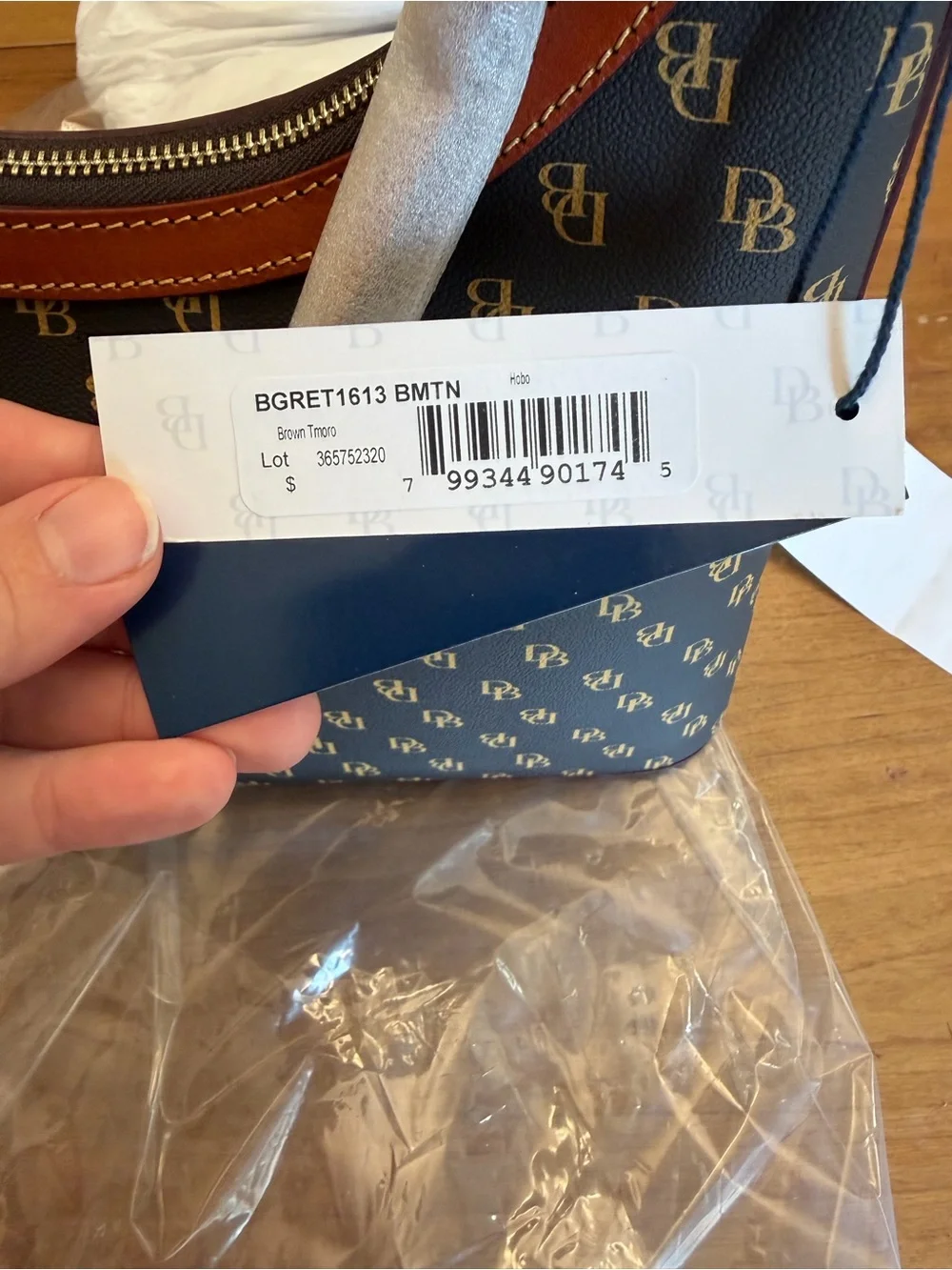 NWT Dooney & Bourke Gretta Hobo Bag Brown Tmoro | Quiet Luxury Americana | OS